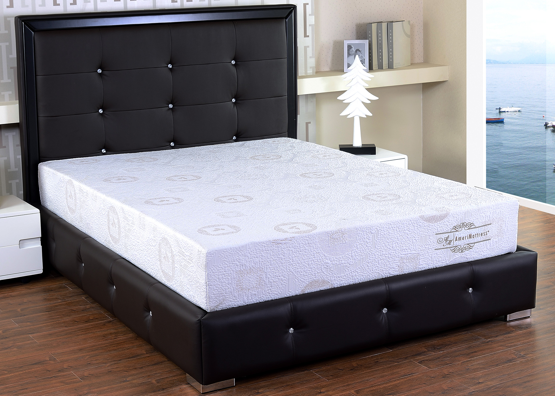 8  Queen Herbal Fusion Memory Foam 8 In. Memory Foam Queen Mattress White Polyester