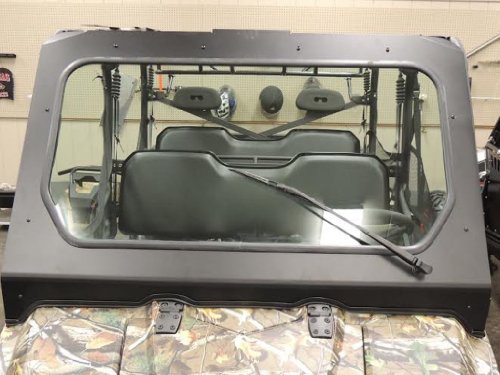 Picture of Bad Dawg 693-8055-10 D.O.T Glass Windshield With Single Manual Wiper For Polaris Ranger 800