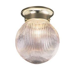 Picture of Design House 500629 Millbridge 1-Light Globe Ceiling Mount&#44; Polished Brass Finish