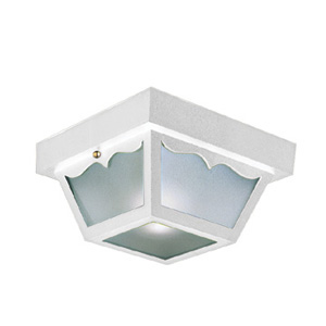 Picture of Design House 501858 Outdoor Ceiling Mount Light- 10.5 x 5.5 in. White Polypropylene Finish
