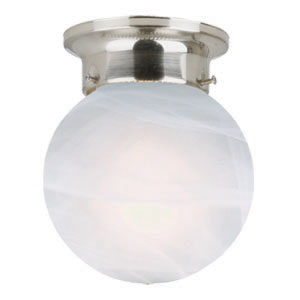 Picture of Design House 511592 Millbridge 1-Light Globe Ceiling Mount- Satin Nickel Finish
