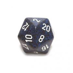 Picture of Chessex CHXXS2091 D20 - 34 mm. Speckled Dice&#44; Stealth&#44; Pack Of 4