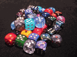 Picture of Chessex CHX29222 D6 - 12 mm. Signature Dice&#44; Bag Of 50
