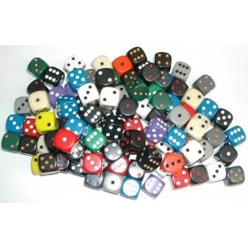 Picture of Chessex CHX29226 D6 - 16 mm. Signature Dice&#44; Bag Of 50