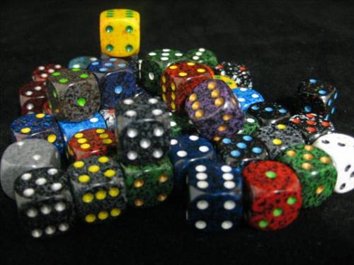 Picture of Chessex CHX29306 D6 Speckled Dice&#44; Bag Of 50