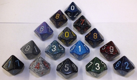 Picture of Chessex CHX29310 D10 Speckled Dice&#44; Bag Of 50