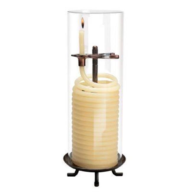Candle By The Hour 20559BCC 80 Hour Coil Citronella Candle with Glass Globe