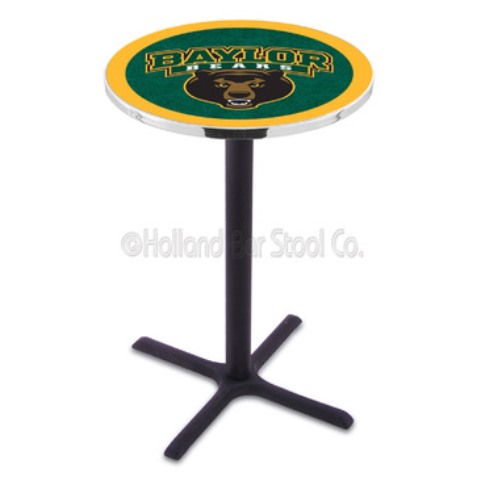 Picture of L211 Baylor University 36&quot; Tall - 30&quot; Top Pub Table with Black Wrinkle Finish