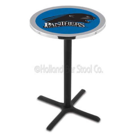 Picture of L211 Eastern Illinois University 36&quot; Tall - 30&quot; Top Pub Table with Black Wrinkle Finish