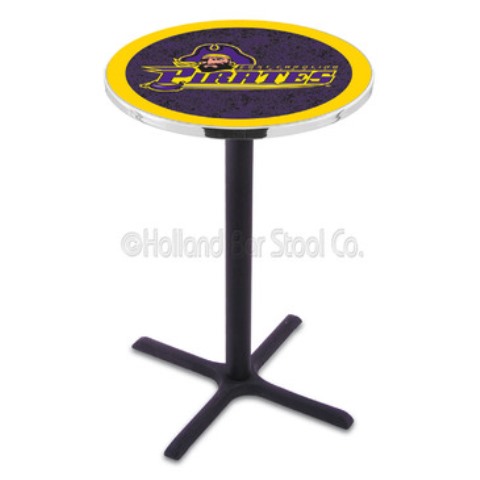 Picture of L211 East Carolina University 42&quot; Tall - 30&quot; Top Pub Table with Black Wrinkle Finish