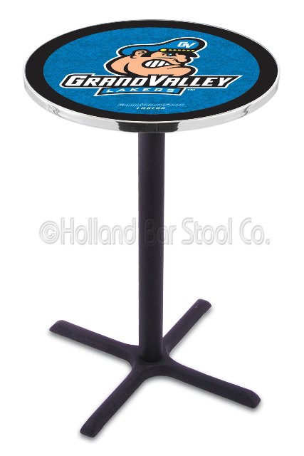 Picture of L211 Grand Valley State University 36&quot; Tall - 30&quot; Top Pub Table with Black Wrinkle Finish