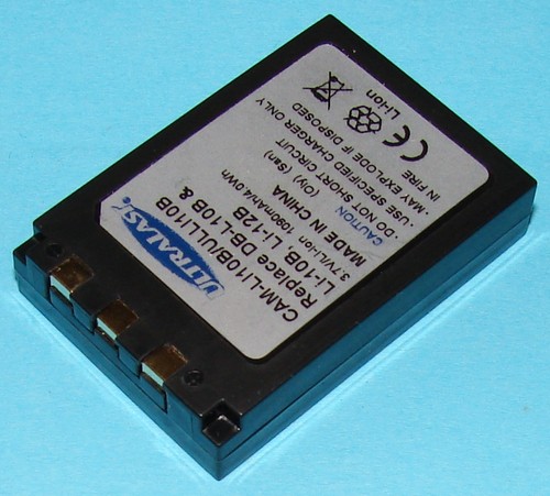 Picture of Ultralast CAM-L10B Replacement Sanyo DB-L10 Digital Camera Battery
