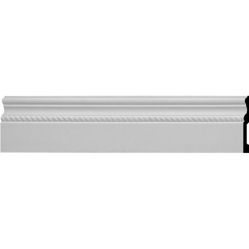 Picture of Ekena Millwork BBD06X01OS 6 in. H x .62 in. P x 96 in. L Architectural Oslo Rope Baseboard Moulding
