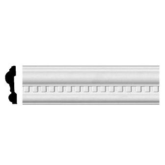 Picture of Ekena Millwork CHA03X00WI 3.12 in. H x .88 in. P x 96 in. L Windsor Dentil Chair Rail
