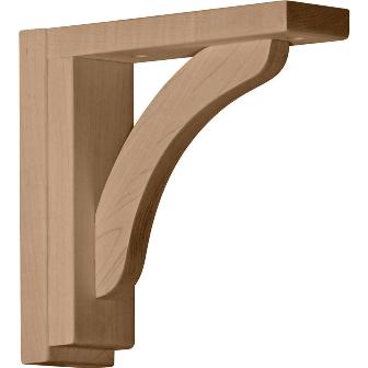 Picture of Ekena Millwork BKT02X08X08REAL 2.5 in. W x 8.75 in. D x 8.25 in. H Reece Shelf Bracket- Alder