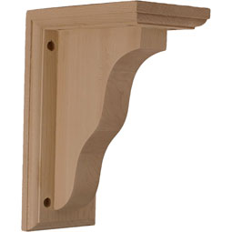 Picture of Ekena Millwork BKT03X07X09HAAL 3.5 in. W x 7 in. D x 9 in. H Hamilton Traditional Bracket- Alder