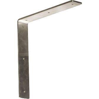 Picture of Ekena Millwork BKTM02X12X12HASS 2 in. W x 12 in. D x 12 in. H Hamilton Bracket- Stainless Steel