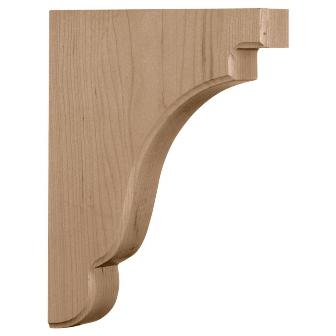 Picture of Ekena Millwork BKTW02X07X10BEWA 1.75 in. W x 7.25 in. D x 9.5 in. H Bedford Wood Bracket- Walnut