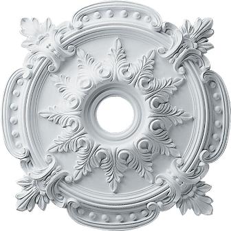 Picture of Ekena Millwork CM28BE 28.38 in. OD x 4.50 in. ID x 1.62 in. P Architectural Accents - Benson Classic Ceiling Medallion