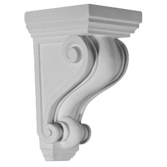 Picture of Ekena Millwork COR02X02X04DE 2.25 in. W x 2.25 in. D x 4.25 in. H Architectural Devon Corbel