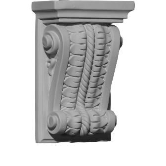 Picture of Ekena Millwork COR05X02X07SA 5 in. W x 2.50 in. D x 7.88 in. H Architectural Salem Corbel