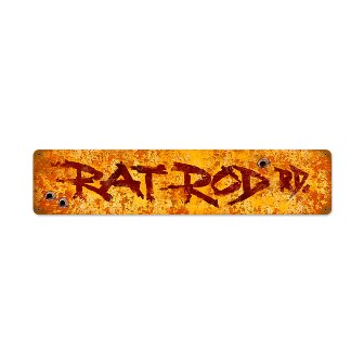 Past Time Signs MLK108 Rat Rod Automotive Vintage Metal Sign
