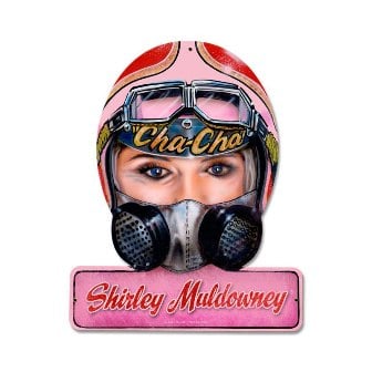 Vintage-Retro Muldowney Helmet Metal-Tin Sign