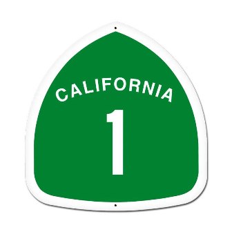 Vintage Style Steel Sign PS001 California Automotive Custom Metal Shape