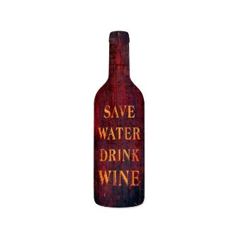 Past Time Signs PS181 Save Water Bar And Alcohol Custom Metal Shape