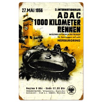 Past Time Signs PTS049 Adac Automotive Vintage Metal Sign