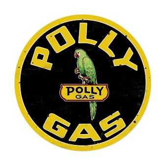 Retro Polly Gas Tin Sign