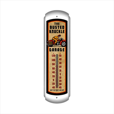 Picture of Past Time Signs BUST061 Retro Rider Motorcycle Thermometer