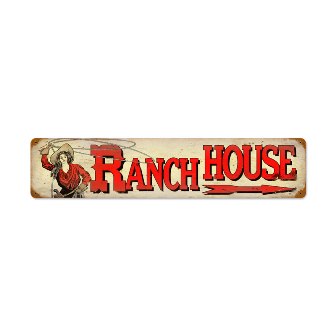 Ranch House Vintage Metal Sign