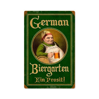 Past Time Signs PTS326 German Biergarten Food and Drink Vintage Metal Sign