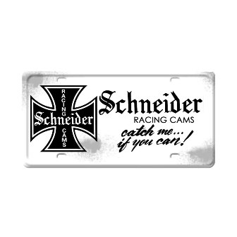 SCH008 Schneider Automotive License Plate -  Past Time Signs