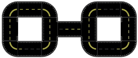 Pedal Path Atlanta Crazy Eight Black