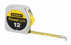 PO33-212 Power Lock Tape Rule 0. 5 x 12 Yellow