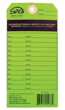 SA5137 Eyewash Service Tag For 5135