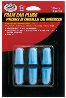 SA6104 3 Pair Foam Ear Plugs