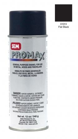 Picture of Sem Products SE61013 Promax Flat Black Enamel Aerosol