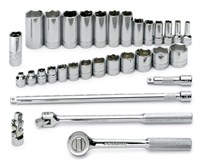 Picture of S - K Hand Tool SK4532 Socket 0.38 in. Driver 6 Point Fractional 32 Piece Set