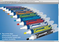 Picture of U-Mark Um10857 Orange Water based Paint Marker