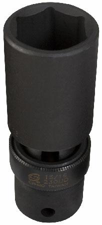 Sunex SU218UMD Socket 0.5 in. Drive 18 mm. Impact Universal Deep