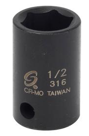 Sunex SU318 0.38 Drive 0.566 Point Impact Socket