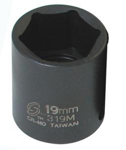Sunex SU319M 0.38 Drive 19 Mm. 6 Point Imperial Socket