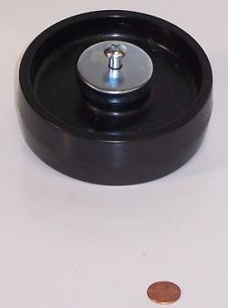 UT2007-B6 Wheel and Bearing Black 5 in.