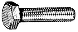 WE2533 0.63 x 2 Hex Head Cap Screw Grade 8, 10 Pack