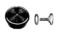 WE2249 Gm Window Riser Knob Std and Washer 4 Pack