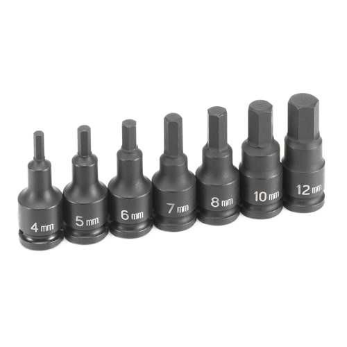 Plus Hex Driver 0.38 In. Drive Metric 7 Piece Set