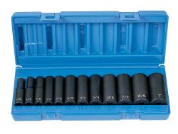 Plus Socket 0.38 in. Drive Deep 12 Piece Set